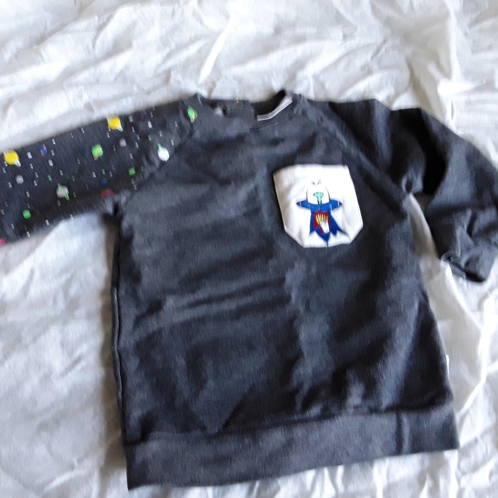 Rosie Pope Baby Alien Space Sweatshirt